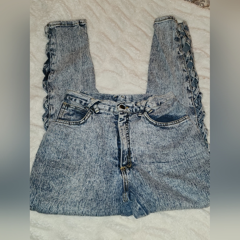 VINTAGE FREDERICKS OF HOLLYWOOD SIDE CUTOUT JEANS